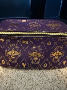 Purple and Gold Evil Queen Cosmetic Bag